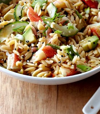 What is crab orzo recipe