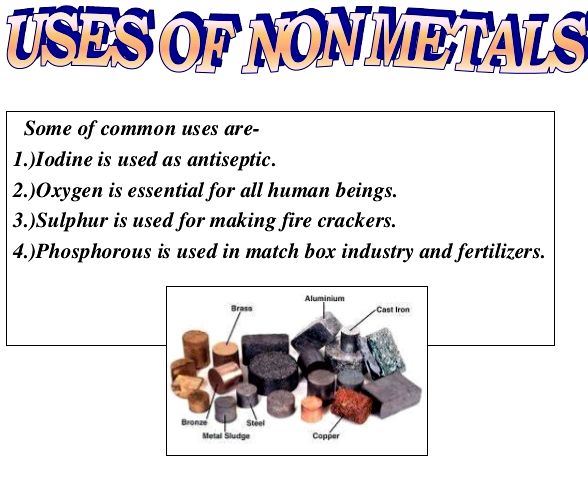 Which non metal is used in crackers recipe