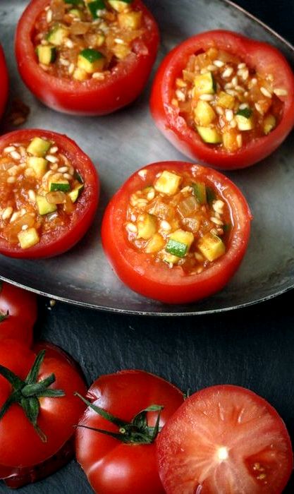 Wild rice stuffed tomatoes recipe Wild rice stuffed tomatoes recipe
