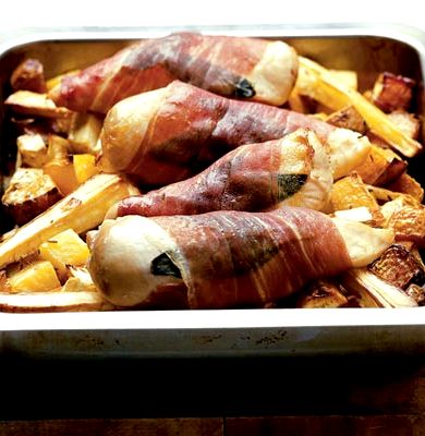 Winter root vegetables roasted recipe