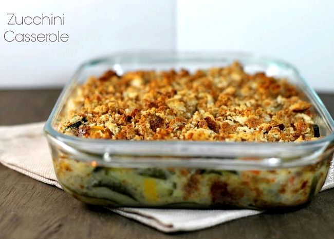 Zucchini casserole with stuffing recipe